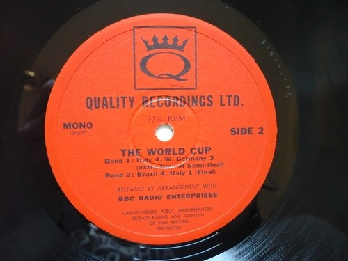 The Football World Cup 1966 1970 Souvenir Album Vinyl UK BBC Match Commentary LP - Imagen 4 de 7