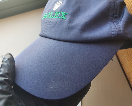 SOMBRERO ROLEX azul CAP BASELWORLD / usado - usado 100% auténtico BÉISBOL raro GOLF - Imagen 9 de 9