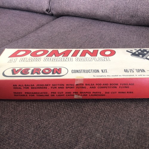 Veron 46"-75” Glider Plane Model Construction Kit Vintage - Incomplete - Picture 5 of 14