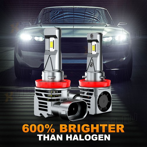 4X CSP H9 H11 LED Headlight Bulbs High Low Beam Combo 6000K White Super Bright - Picture 11 of 12