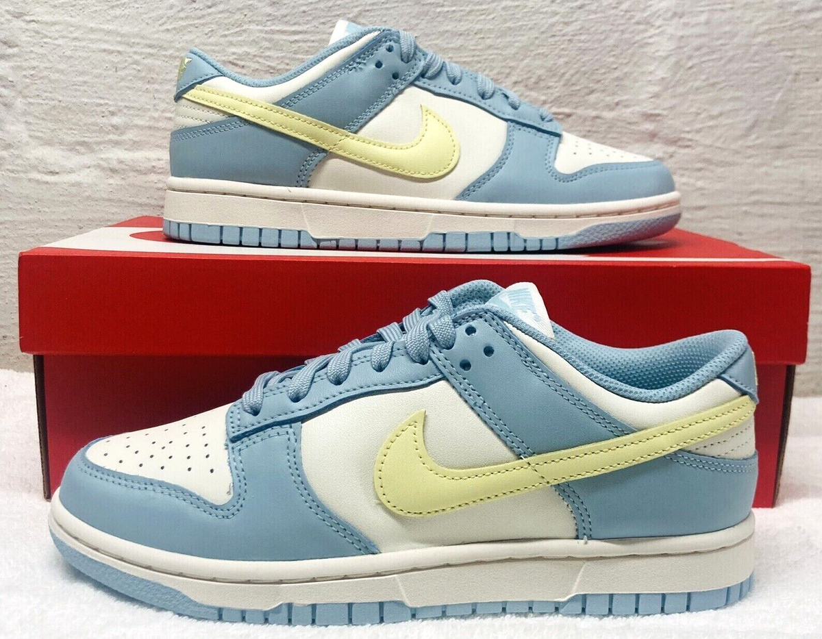 靴 Nike Dunk Low 9.5 Sail/Citron Tint/Ocean ✓🔥NIKE DUNK LOW SAIL / OCEAN BLISS / CITRON TINT - *IN