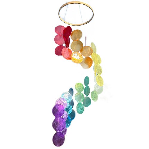 Natural Seashell Windchime Colorful Wind Chimes Outdoor Garden Home Decor Gift - Picture 15 of 26