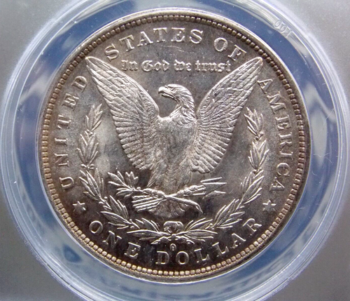 1882 "O/S" Morgan SILVER Dollar $1 ANACS MS61 #621 VAM-4 Unc Top-100 ECC&C, Inc - Picture 2 of 6