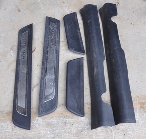 trim door hyundai elantra sill kick plate limited plastic