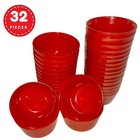 New Pichi Puto Mold Plastic Cups Talam Kutsinta Red Color 32 per pack