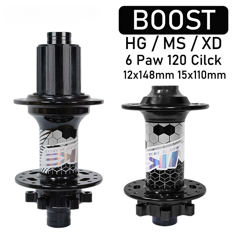 MTB Bike Hub BOOST 148mm 120 Click Claws 28/32H HG XD MS Disc Brake 8-12 Speed