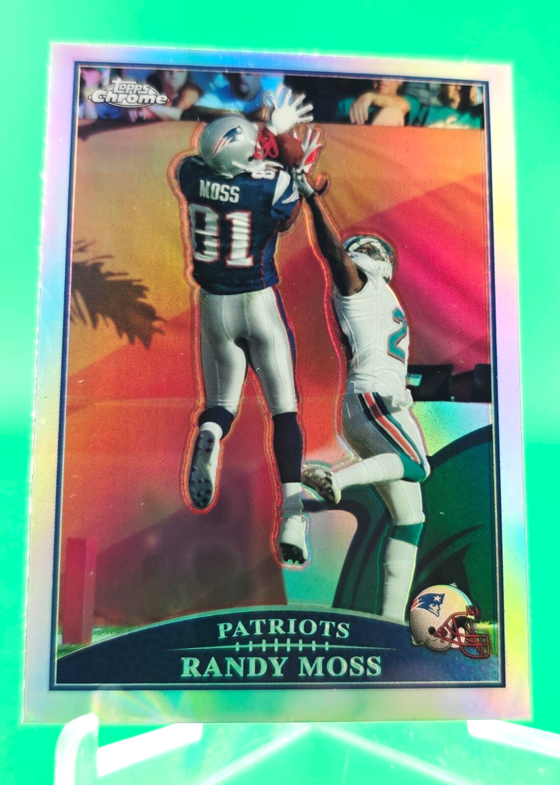 Randy Moss 2009 Topps Chrome Refractor TC7 Patriots