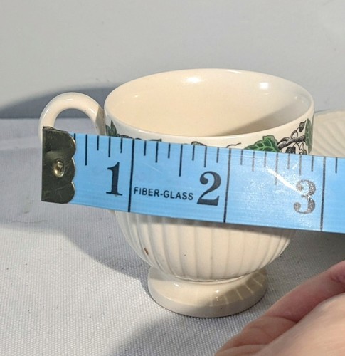 STRATFORD WEDGWOOD 2pc Ivy Vine Demitasse Cup Saucer EDME Made in England - Picture 13 of 13