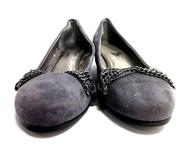 grey dress wedges LAURA ASHLEY WOMEN'S BERGMAN DRESS WEDGES GREY FABRIC US SIZE 6 IMPORTED MEDIUM
