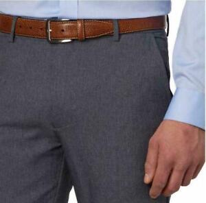 MENS-34X34-HEATHER-GRAY-GREG-NORMAN-TRAVEL-GOLF-PANTS-LUXURY-MICROFIBER