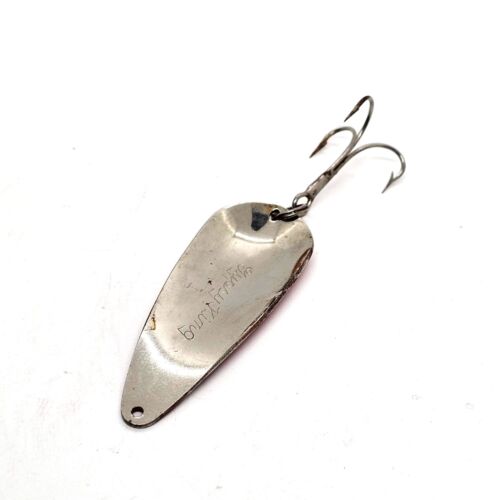 Gypsy King No 1 Spoon Vintage Fishing Lure Red White Treblehook 3 in Classic - Imagen 5 de 6