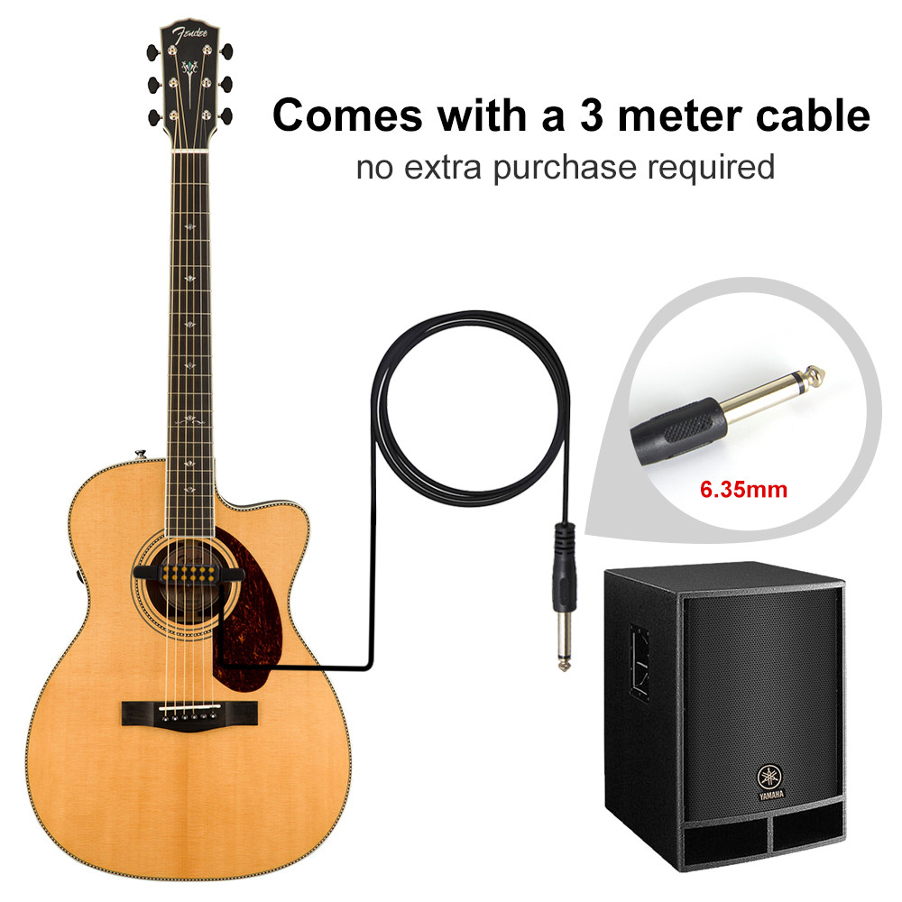 Acoustic Guitar Pickup for Sound Hole Microphone Wire Amplifier Speaker Passive eBay