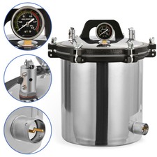 Steam Autoclave Sterilizer 18L Dental Lab High Pressure Sterilization Pot 2000W