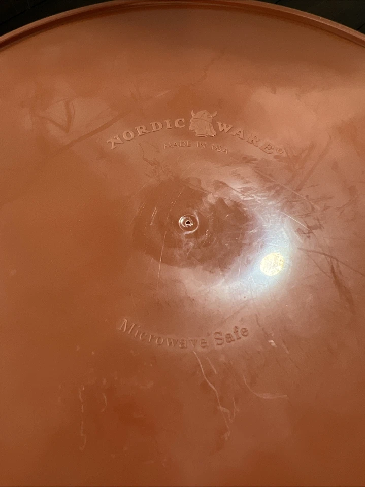 Nordic Ware Tortilla Warmer Orange Large Vtg Microwave Safe Made in USA - Изображение 4 из 4