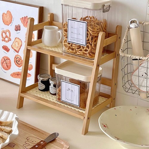Trapezförmig Desktop-Organizer 2-stufige Ausstellungs ständer Schlafzimmer - Bild 5 von 9