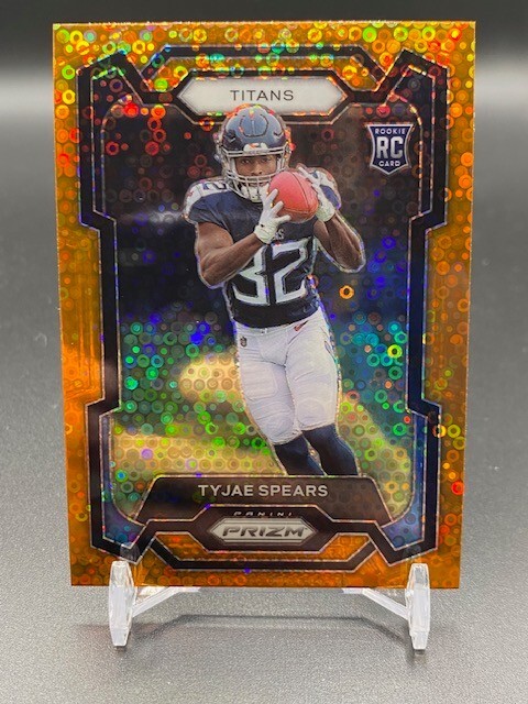 2023 Panini Prizm - Rookies #396 Tyjae Spears (RC) Orange Disco
