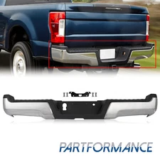 Chrome Rear Bumper Assembly For 2017-2022 Ford F-250 F-350 F-450 w/o Park