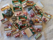 Vintage Darice Christmas  Miniature Plastic  Craft Supplies, You Choose From Any