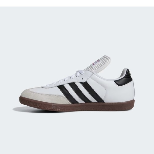 Zapatillas Adidas SAMBA CLASSIC 772109 Run Blanco/Negro/Correr Blanco Marrón Suela - Imagen 3 de 6