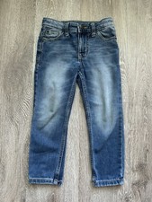 Cat  Jack boys blue skinny jeans size 4 adjustable waist