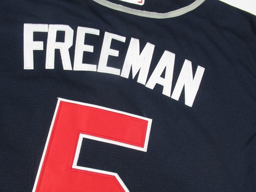 Freddie Freeman #5 Atlanta Braves 2021 World Series Champions Jersey Blue - Picture 4 of 4