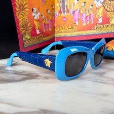 GIANNI VERSACE sunglasses 417/P Col 938 blue croc. from F/W 1995/96