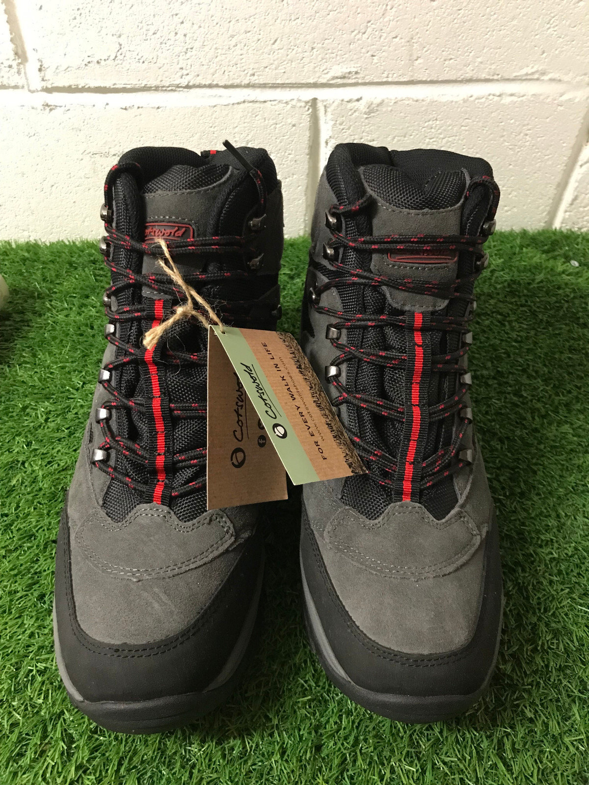 Mens Cotswold Oxerton grey suede mem foam waterproof walking hiking boots UK 10 eBay