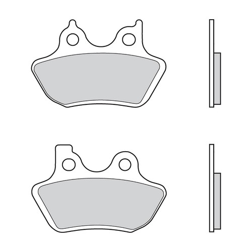 Vorderen Brembo SA Bremsbelage Harley Davidson XLH 883 SPORTSTER 883 2000 2003 - Bild 2 von 3