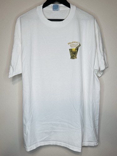 Vintage Hanes Pharmacist Most Trusted Profession Claritin White T Shirt Drug Tee - Picture 2 of 9