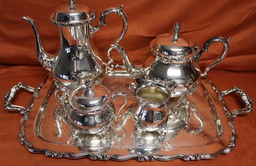 Vintage Oneida Webster/Wilcox Gräfin versilbertes Tee-Set 5-teilig. Tag 366p - Bild 24 von 24