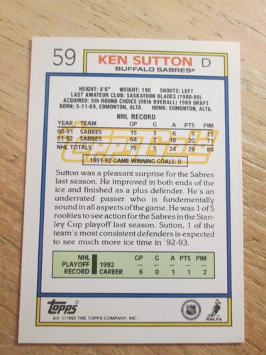 1992-93 TOPPS HOCKEY, GOLD, MULTI LISTING, YOU PICK EM', NRMT - Picture 52 of 494