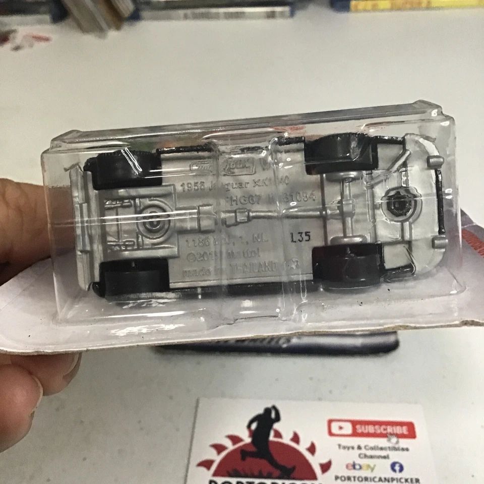 2018 火柴盒 #3 黑色 56 JAGUAR XK140 ROADSTER MBX 公路旅行 1/64 MIP 泰国 — 第 4/4 张图片