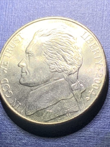 2004 P Jefferson Nickel 3 Error, 2 Die Cracks & 1 Strick Though. - Picture 9 of 20