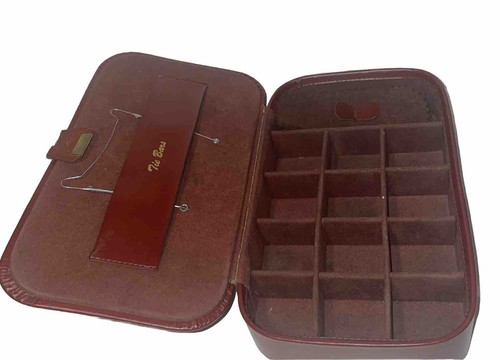 Hickok Mens Women’s Jewelry Box, Leather Tie Bar Women’s Ring Holder - Picture 3 of 10