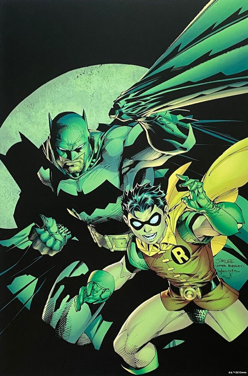JIM LEE rare ALL STAR BATMAN & ROBIN art print COVER Portfolio 12