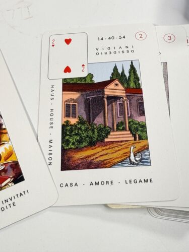 Vintage La Nuova Cartomanzia Italian Tarot Deck Set -- Le Corti D'Amore - Picture 2 of 7