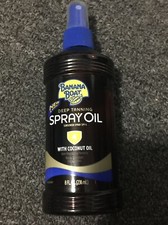 Banana Boat Deep Tanning Spray Oil With Coconut Oil Sunscreen SPF 4 8oz