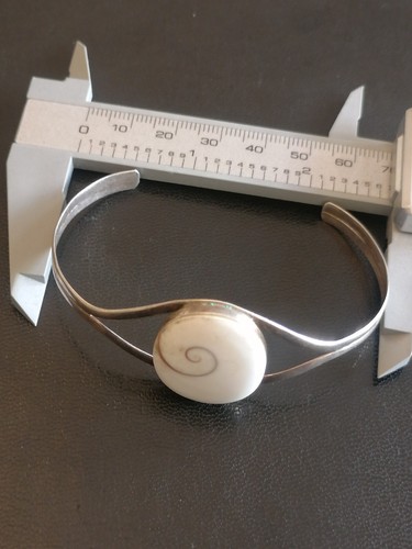 Vintage Armreif Armband Auge der Heiligen Lucia & Sterlingsilber 925 10g - Bild 3 von 10