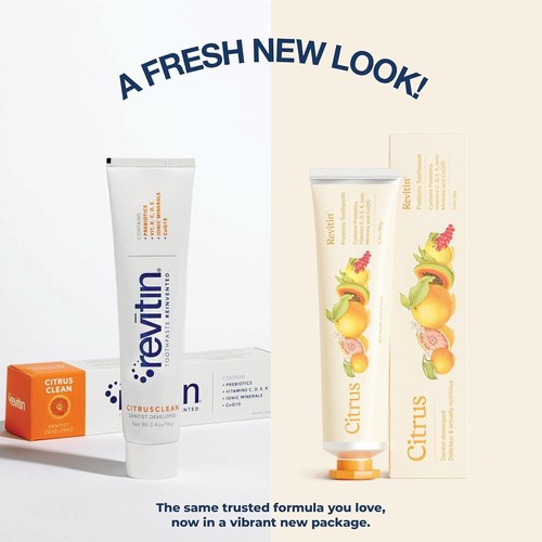 Revitin natürliche Zahnpasta und präbiotische orale Therapie - 3er Pack - Bild 4 von 8