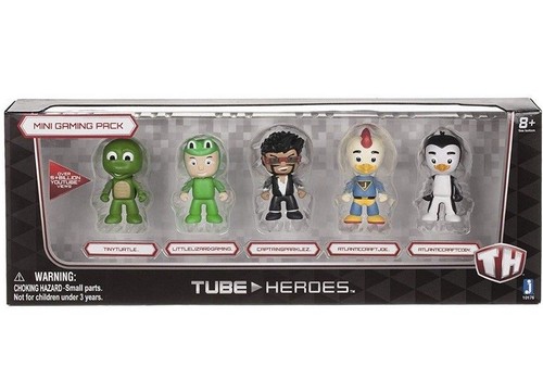 Tube Heroes Mini Gaming Pack Figure (5 Pack) You Tube Free Ship Rare - Bild 2 von 10