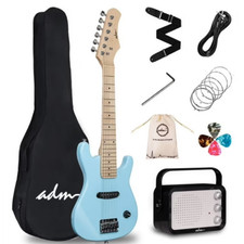 ADM 30 inch Kids Electric Guitar Beginner Kit, Junior 1/4 Size Mini Electric