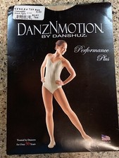 DanzNMotion By Danshuz Style 719 Convertible Tights Silky Tan Sz C/D NEW