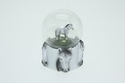 Glitter Ball Horse White H 2 5/8in Animal Snow Miniature Shake Glass Ball