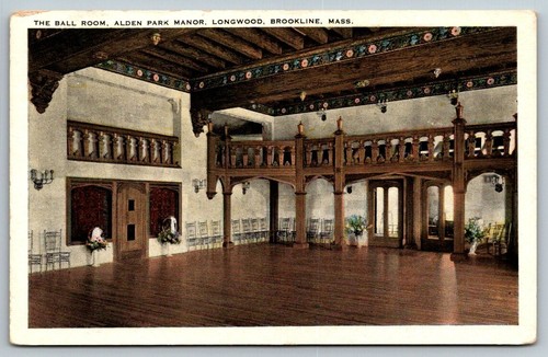 Alden Park Manor Brookline Massachusetts Postkarte