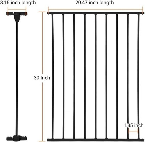 Torverlängerung 30" hoch COMY drehbar verriegeln/entriegeln Metall Sicherheitsbarriere - Bild 2 von 7