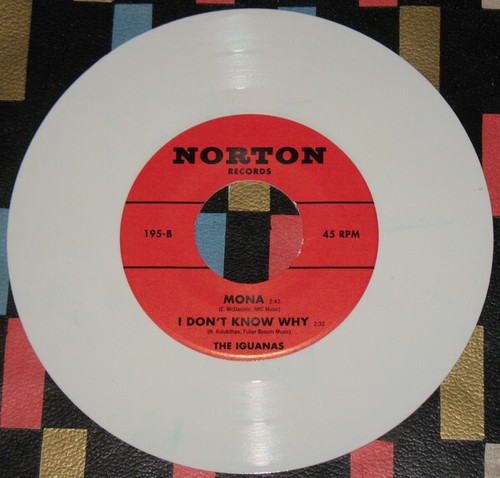 IGUANAS 'Again & Again Mona 7" WHITE COLOR WAX iggy pop wailers sonics stooges - Picture 2 of 2