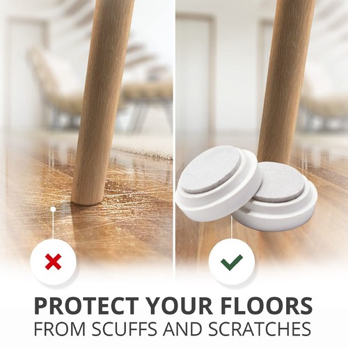 SILLA SOFÁ RUEDAS TAZAS 66mm Muebles Alfombra Suelo Protectores Rueda Pies 4PK - Imagen 35 de 39