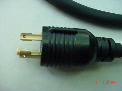AC Works L1430F520-05BK 5 foot L14-30P 4 Prong 3A Locking Plug to 4 15/20A Plug - Picture 2 of 7