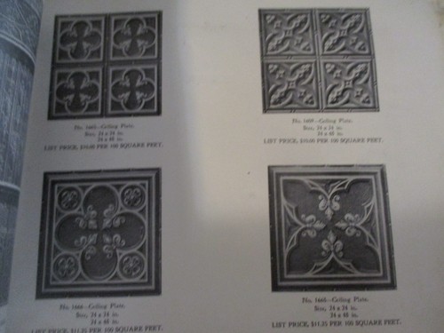 Antique 1911 Edwards Manufacturing Metal Ceilings Tiles/Wall Catalog &Letterhead - Picture 9 of 17