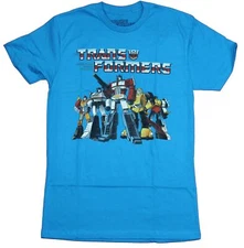 Transformers Mens  T-Shirt - Autobot Classic Group Under Logo Image